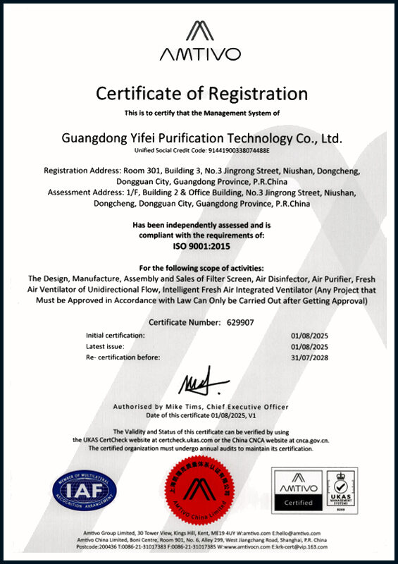 ISO 9001 Certificate