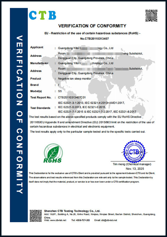 RoHS Certificate
