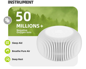 3 in 1 Prefilter&HEPA Carbon Filter Negative Oxygen Ions Schumann Resonances White Noise Voice Control Smart Air Purifier Electric