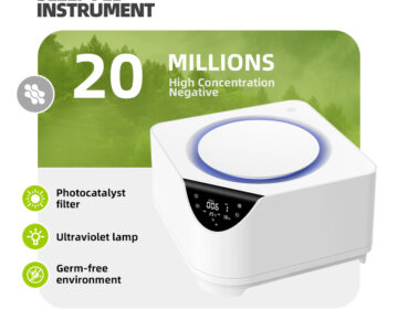 Desktop air Purifier 20m2 Bedroom Office Use Small Size Germicidal air Clean Device with HEPA and Activated Carbon Filter