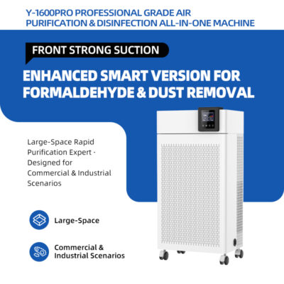 Smart Portable Electric HEPA Air Purifier Dual Filter Anti-formaldehyde Pet Smell Smoke Dust Pollen Removal Household App