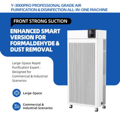 High Performance HEPA Air Purifier WiFi/App Control UV Sterilization Plasma Formaldehyde Removal Portable US English